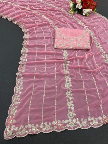 Baumwoll - Saree für Damen, ideal für den täglichen Gebrauch